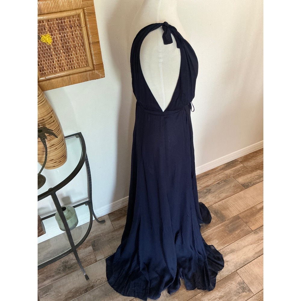 NWT Reformation Romanica Dress -MIDNIGHT BLUEsize 2 - Picture 9 of 10